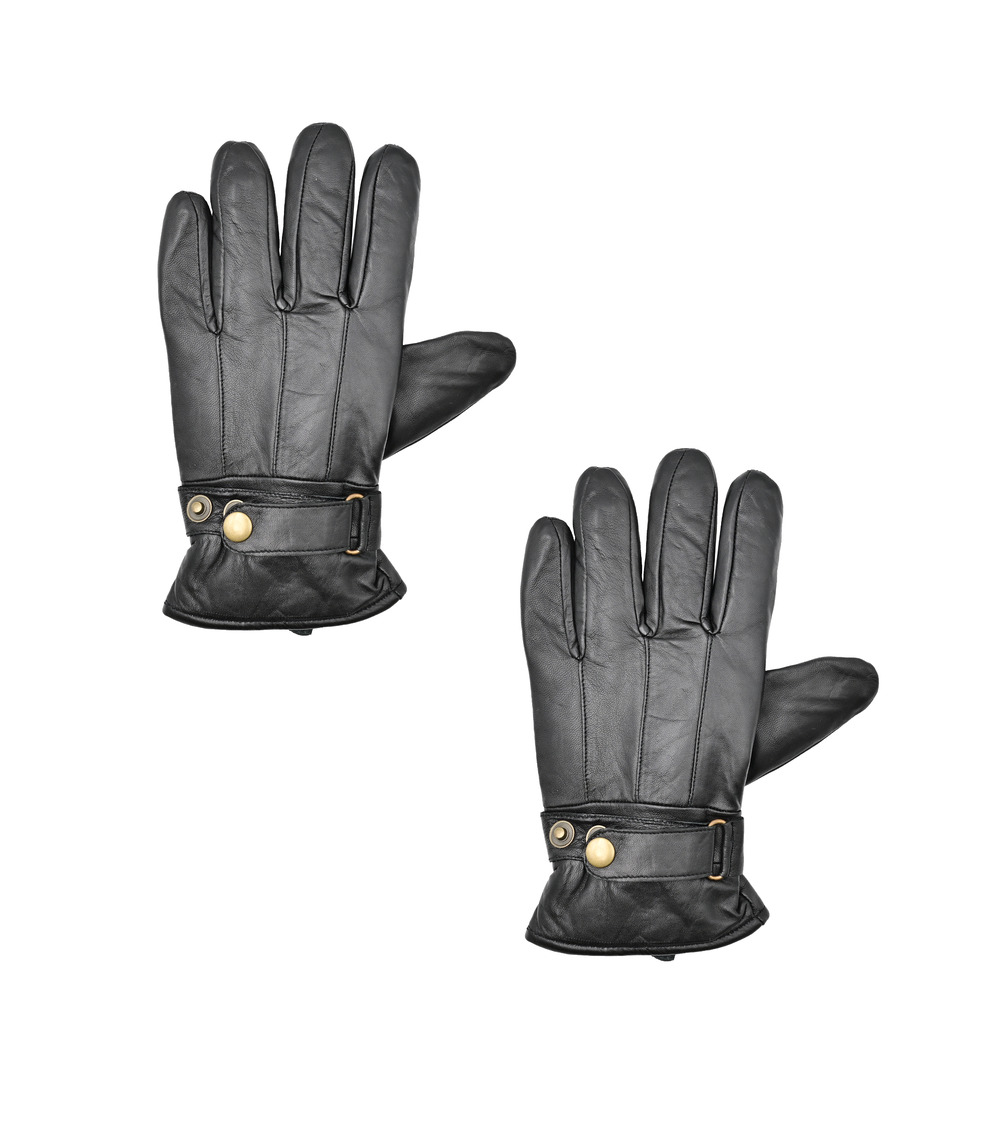 Mens Lambskin Leather Winter Gloves